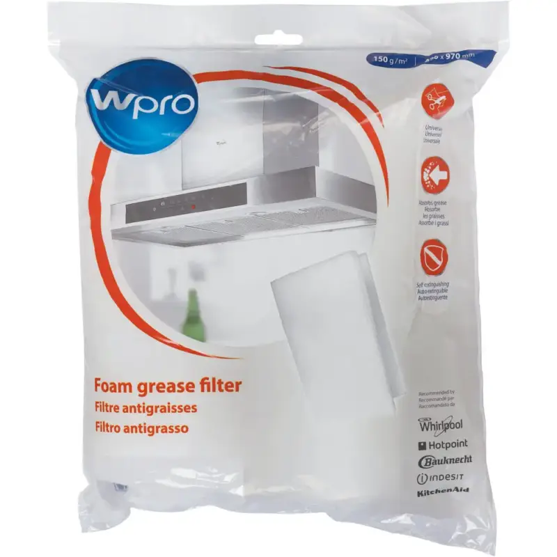 Uitverkoop WPRO Universeel Vetfilter 470x970mm UGF016