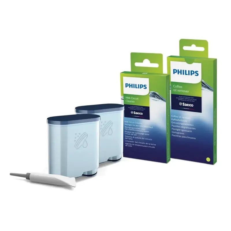 Philips / Saeco Onderhoudsset Koffiemachine Waterfilter + Melkreiniger + Reinigingstabletten Bestel Nu