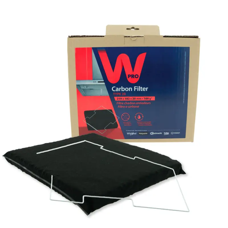 WPRO Longlife Koolstoffilter Type 20 / CFW020/1 Premium