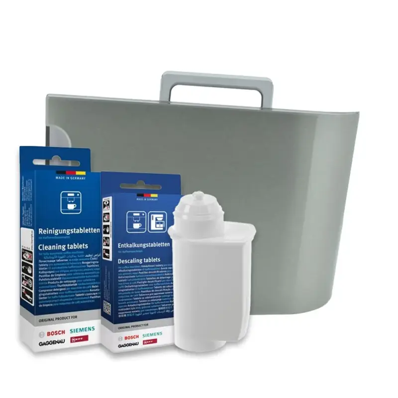 Goedkoop Bosch Onderhoudsset Koffiemachine Waterreservoir 11010423 + Waterfilter + Ontkalker + Reiniger