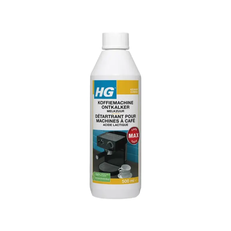 HG Koffiemachine Ontkalker Melkzuur (500ml) Nieuw