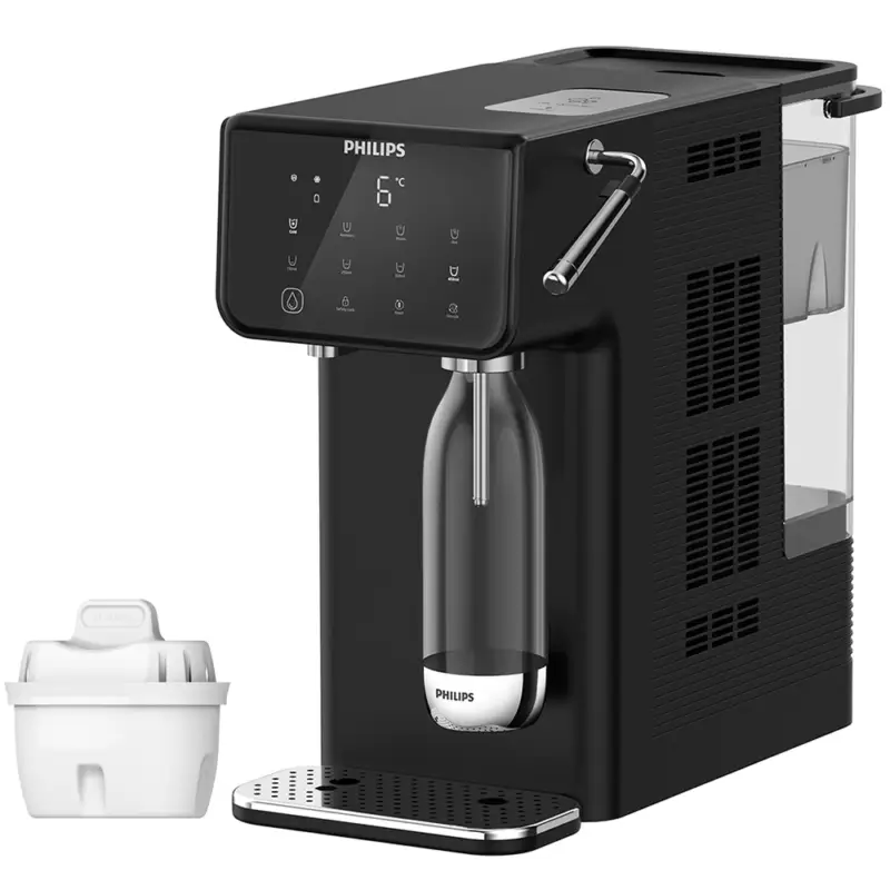 Philips All-in-één Waterstation Heet + Koud + Bruisend ADD5962BK (filtert PFAS) compatibel met BRITA Beperkt Aanbod