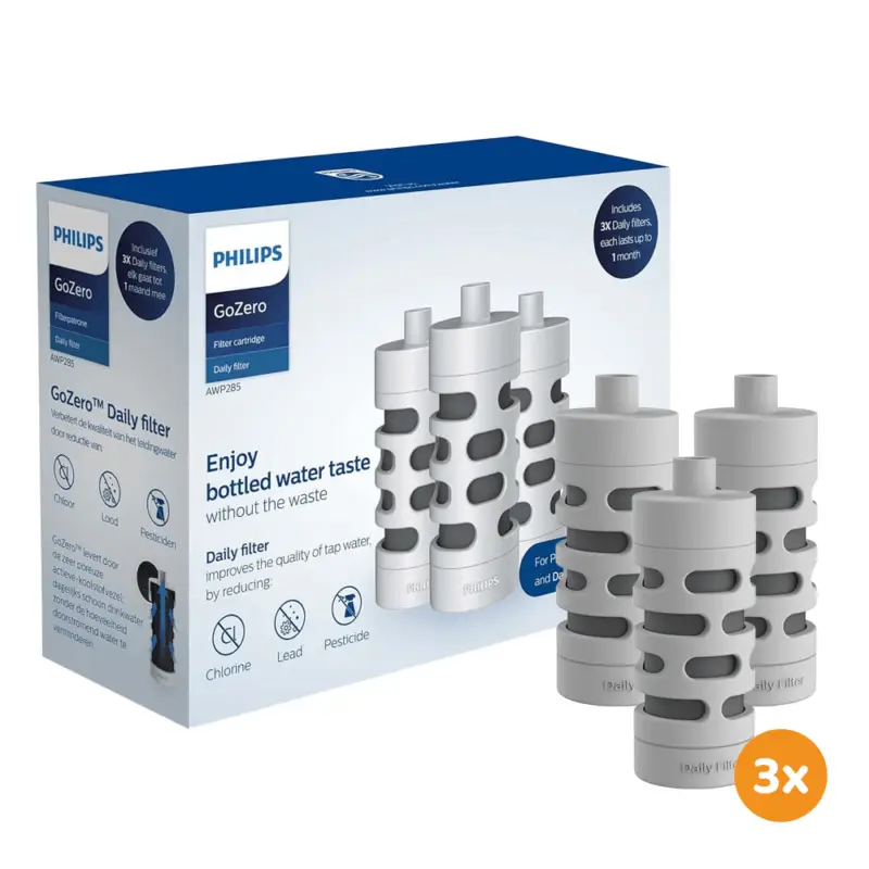 Voordeelprijs Philips GoZero Daily Filterpatroon (3st.)