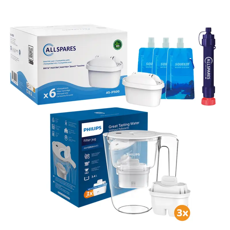 Waterfilter Noodpakket Medium - Preppakket met Water filters voor Noodsituaties Philips / Allspares Populair