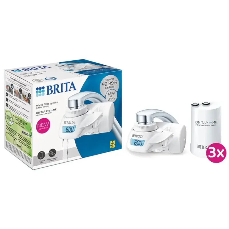Koopje BRITA ON TAP Pro V-MF Waterfiltersysteem >0,5 micron + 3 filters