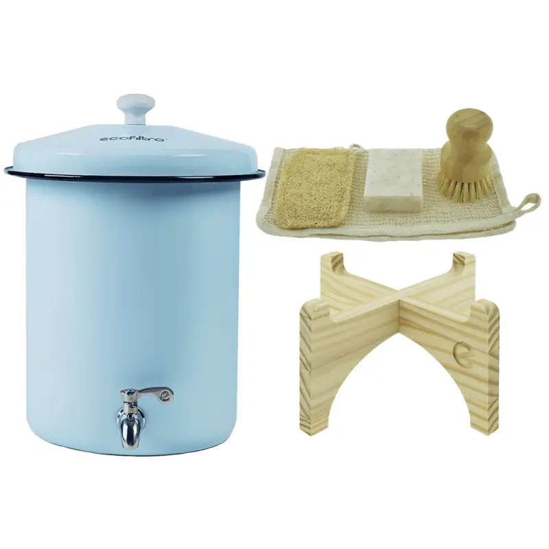 Hete Deal Ecofiltro Waterfilter 5L Starterset Lichtblauw (filtert PFAS)