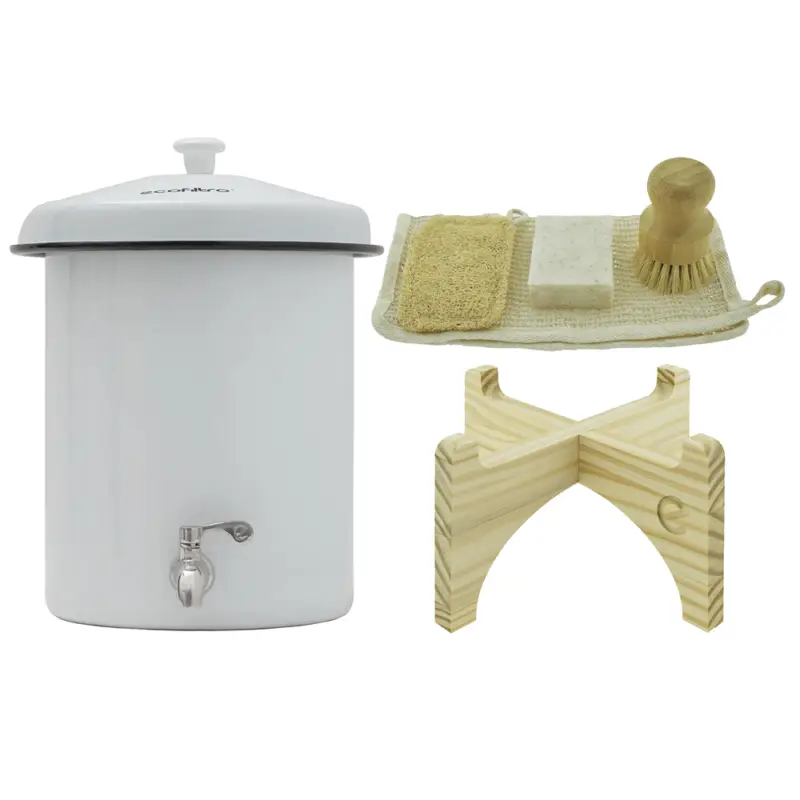 Ecofiltro Waterfilter 5L Starterset Wit (filtert PFAS) Lage Kosten