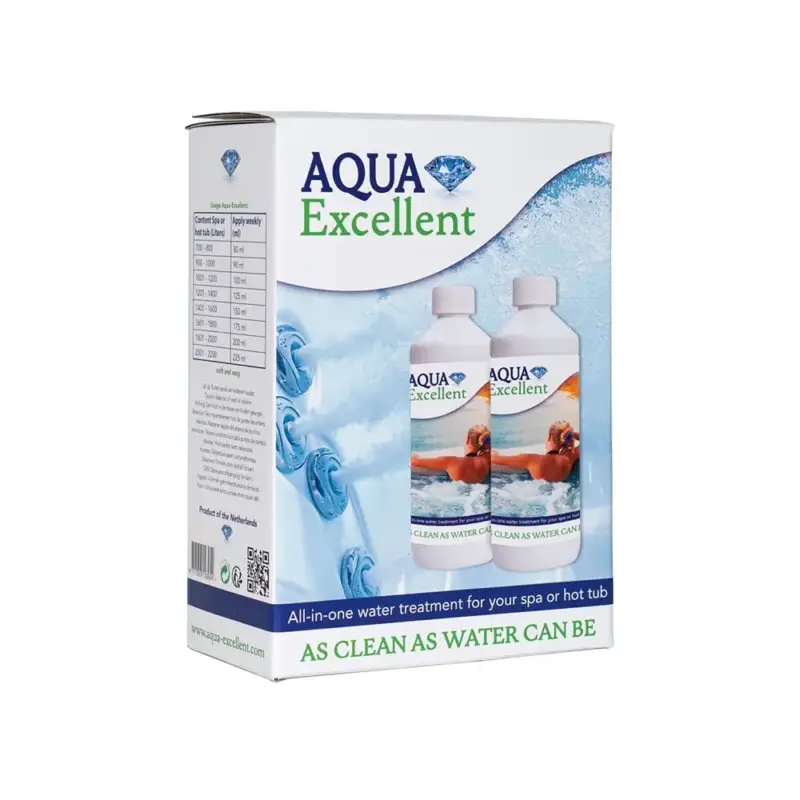 Aqua Excellent All-in-one Navulling Wateronderhoud voor Spa en Hottub (2x1L) Weekendaanbieding