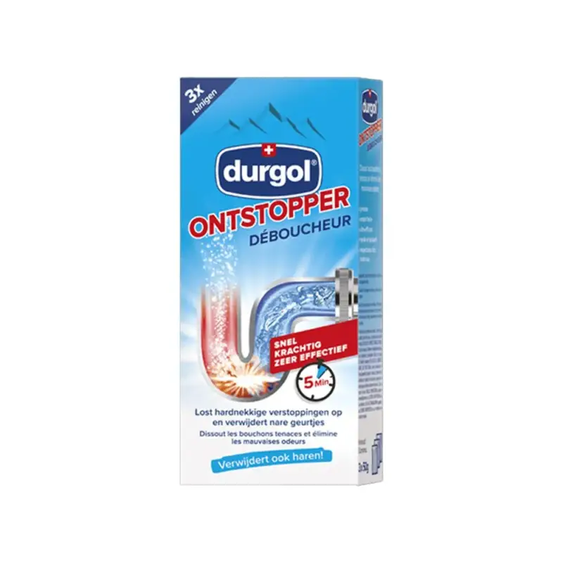 Durgol Afvoerontstopper (3x50g) Hoge Kwaliteit