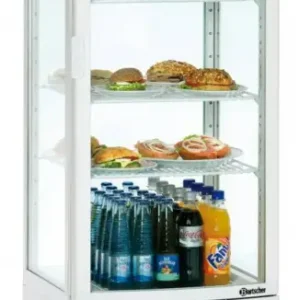 Actieprijs Bartscher Witte Koelvitrine met wielen - 237 Liter