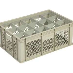 Populair HorecaTraders Beige kunststof krat | 60cm x 40cm x 24cm | 4 Formaten
