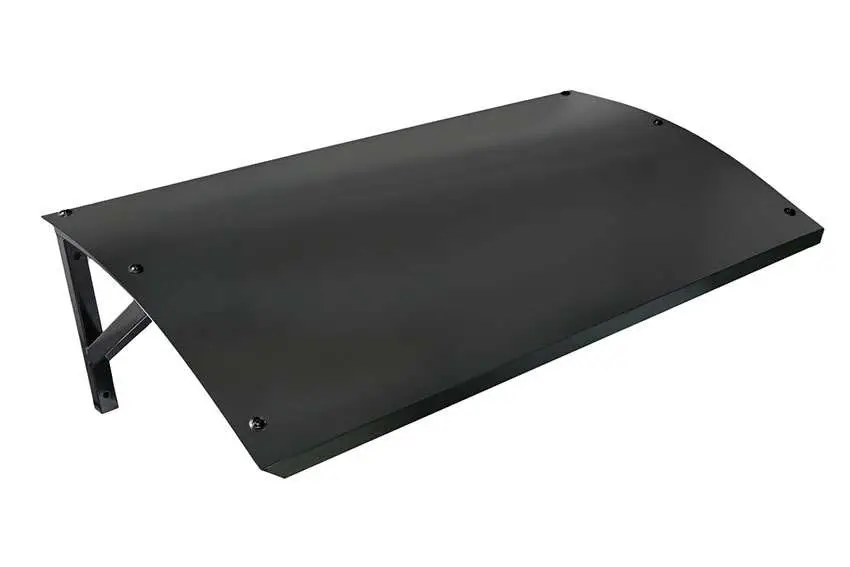 Koop Online Beschermdak - Verzinkt Staal - Zwart - 1150x640mm