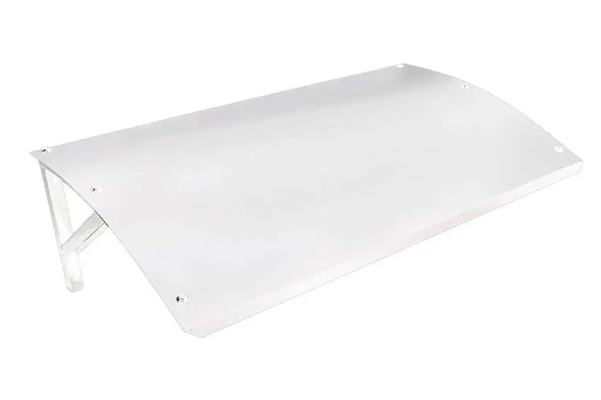 Beschermdak - Verzinkt Staal - Wit - 1150x640mm Beperkte Voorraad