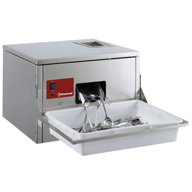 HorecaTraders Bestek Poleermachine voor bestek | 3000/3500 p/uur | Tafelmodel | 570x550xh400mm Betaalbaar