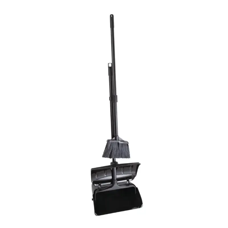 Jantex bezem en blik | 16cm | zwart | polypropyleen Direct Verzonden