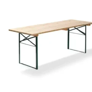 HorecaTraders Biertafel | Groen | Hout | 220x50x78 cm Actieprijs