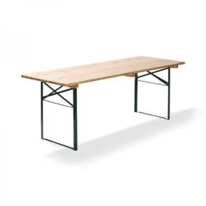 HorecaTraders Biertafel | Groen | Hout | 220x80x78 cm Veilige Betaling