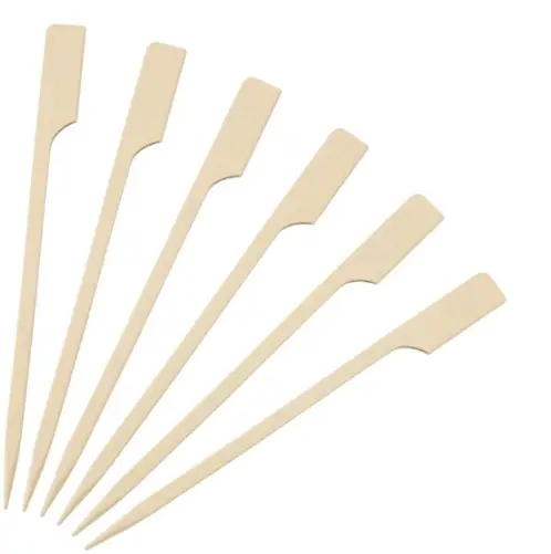 HorecaTraders Bamboe spiesjes | Biologisch afbreekbaar | 120mm (100 stuks) Flitsaanbieding