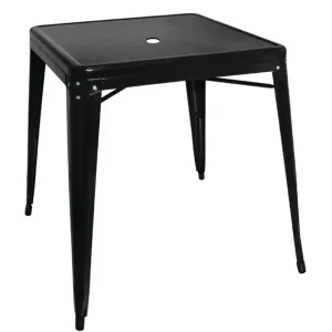 Veilige Betaling Bolero Bistro Tafel | Zwart | Staal | 76(h)x66x66cm