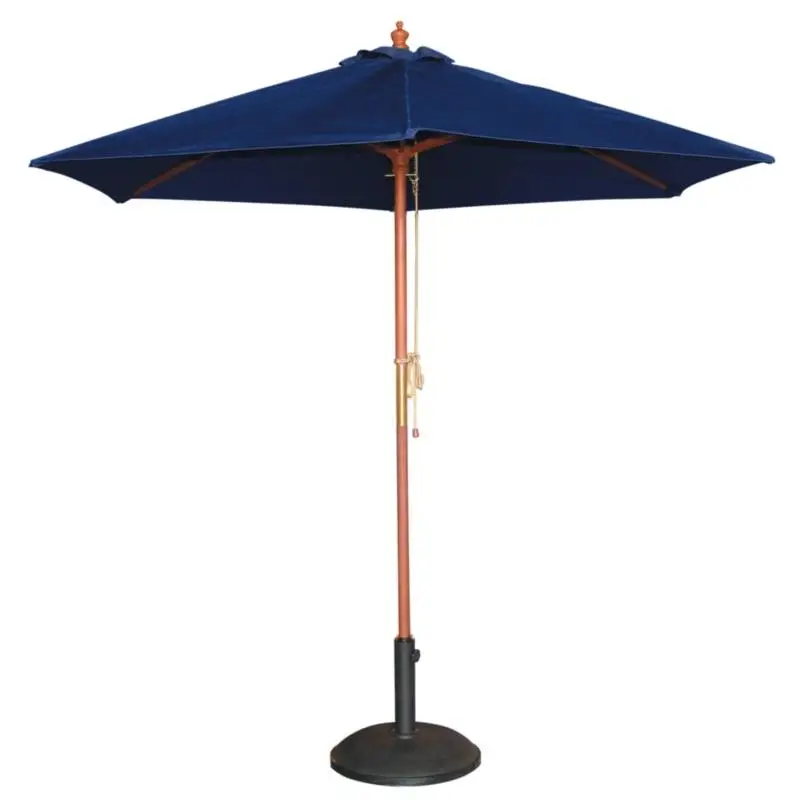 Direct Beschikbaar HorecaTraders Blauw Terras Parasol rond Ø 2,5 meter