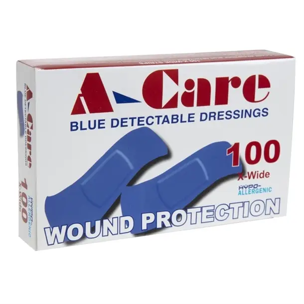 Rechtstreeks Van De Fabrikant HorecaTraders Blauwe standaard pleisters | 75x25 mm | 100 stuks