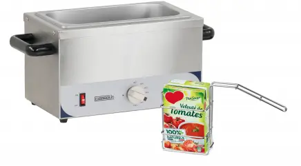 Casselin Blik of pak verwarmer | 3x1 Liter | RVS | Incl. 3 mandjes Premium