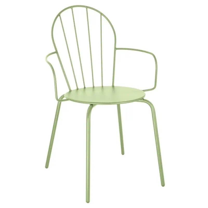 Beste Prijs HorecaTraders stapelbare armstoelen | staal | lichtgroen | 85,5(h) x 58,8(b)cm | 4 stuks