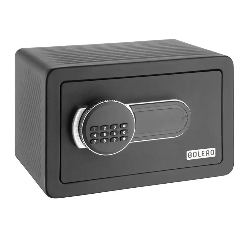 Tijdelijk Beschikbaar Bolero Standaard Hotelsafe | Zwart | Staal | 200x310x200mm