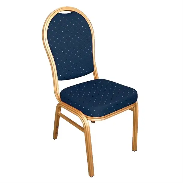 Bolero Bolero stapelstoel met ovale rug | Blauw | (4 stuks) Weekendaanbieding