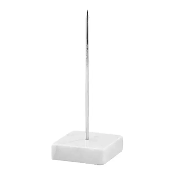 Laatste Kans HorecaTraders Bonnenprikker | RVS | Marmeren Voet | 150mm | Luxe Bonnenhouder voor Horeca en Restaurant