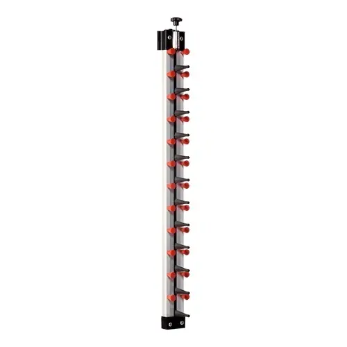HorecaTraders Bordenrek | 12 Borden | Wandmodel | 130 x 13 x 13 cm Weekendaanbieding