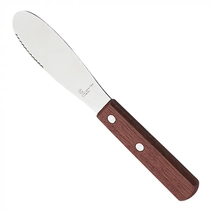 Lage Prijs HorecaTraders Botermes | 20cm | hout | RVS
