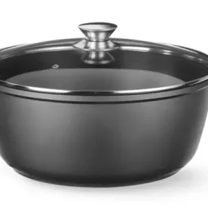 Direct Verzonden HorecaTraders Braadpan met antiaanbaklaag | zwart | 40x33x(h)13 cm