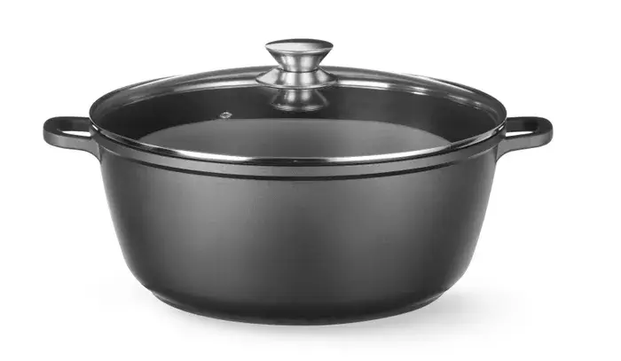 Direct Verzonden HorecaTraders Braadpan met antiaanbaklaag | zwart | 40x33x(h)13 cm
