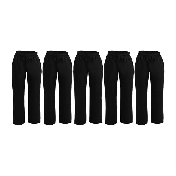 Betaalbaar HorecaTraders Broek | Polykatoen | Zwart | 5 stuks