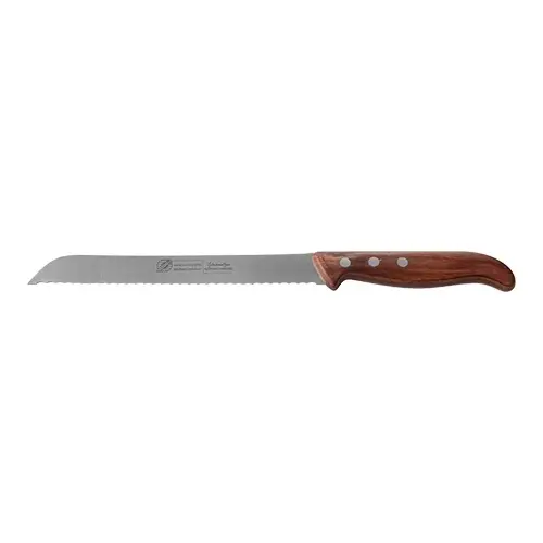 HorecaTraders Broodgolfmes | RVS | Hout | 21 cm Aanbieding