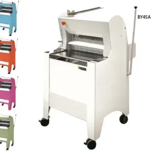 Op = Op HorecaTraders Broodsnijmachine Wit | Brood Via Achterzijde - 550W