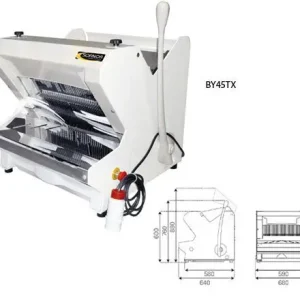 HorecaTraders Broodsnijmachine Wit - Brood Via Bovenzijde | 490W Bestseller