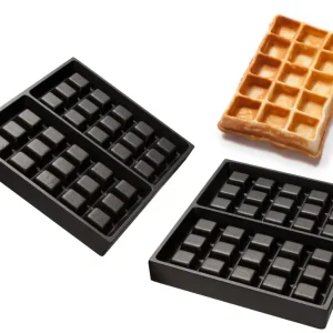 Gereduceerde Prijs HorecaTraders Brusselse wafelbakplaten |Aluminium met antiaanbaklaag