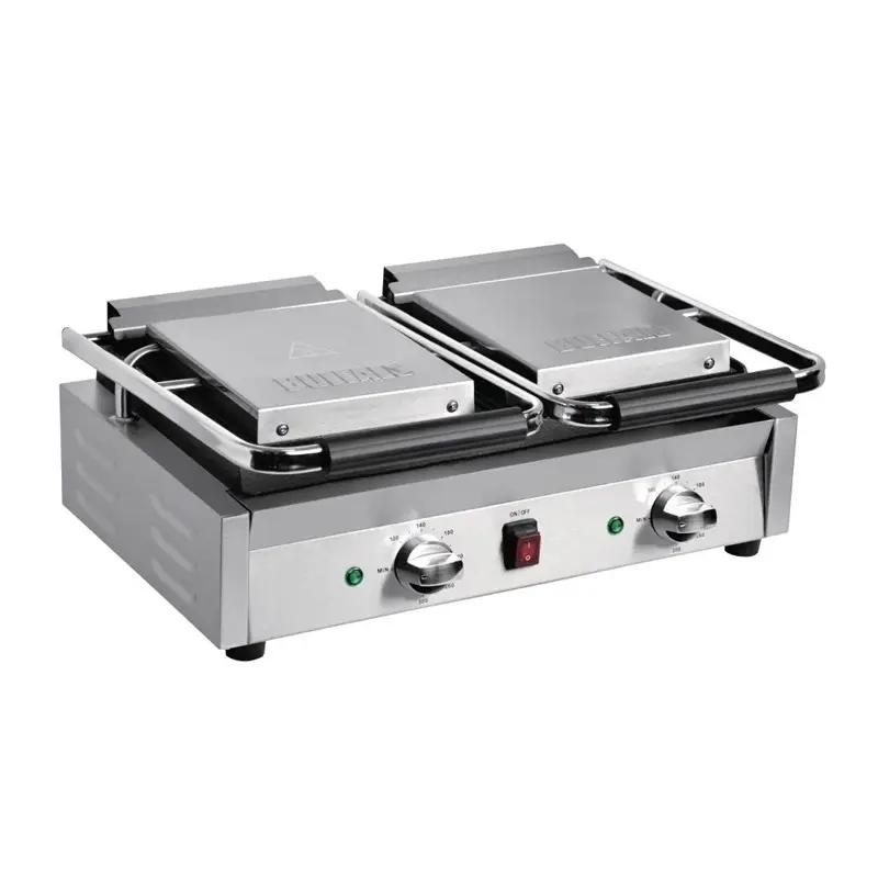 Betrouwbaar Buffalo Contact Grill Dubbel Gegroefd - 2900W