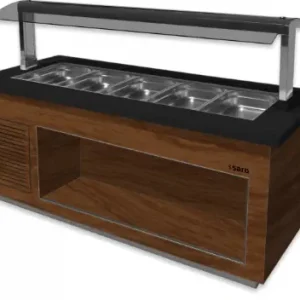 HorecaTraders Buffetbar| 230 V | Bruin Zwart | Warmhouden Koop Online