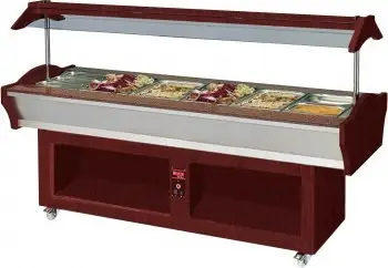 Saro Buffeteiland Horeca warm 6 x 1/1GN Direct Verzonden