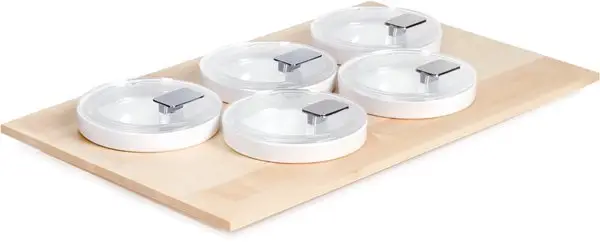 APS Buffetplaat met 5 Kommen en deksels | 53x33cm Op = Op
