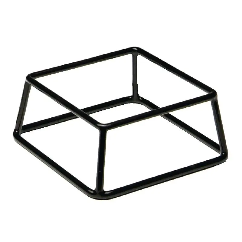 HorecaTraders Buffetstaander Zwart | 18 x 18 x 8 cm Koopje