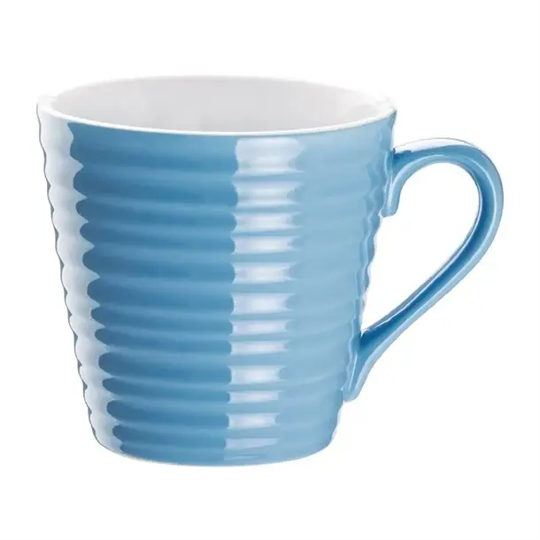 Beperkte Voorraad Olympia Café mokken blauw 34cl| (6 stuks)
