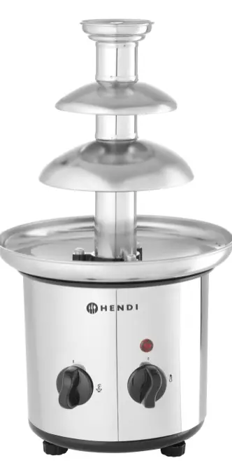 Hendi Chocolade fontein | 3 Lagen | 45°C | RVS Snelle Levering
