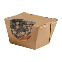 HorecaTraders Colpac Zest composteerbare kraft saladedozen | 900ml| (250 stuks) Merkproduct