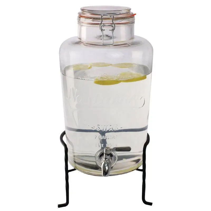 Olympia Glazen waterdispenser met standaard | 8,5 liter Gereduceerde Prijs