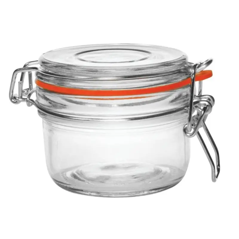 Vogue Glazen weckpot / voorraadpot met beugelsluiting, 0,125 l (6 stuks) Must-Have