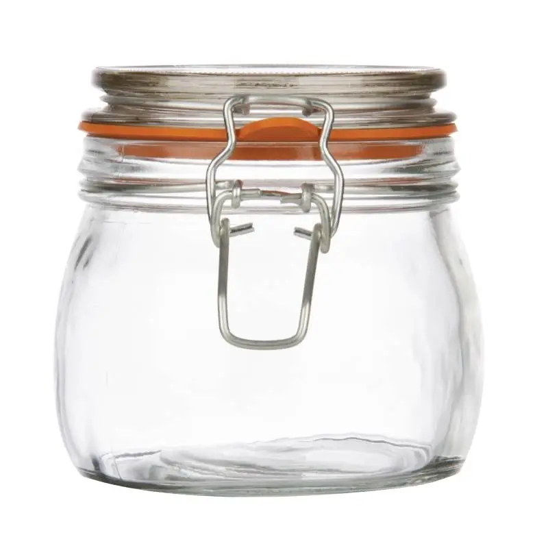 HorecaTraders Glazen weckpot / voorraadpot met beugelsluiting, 0,75 l Gratis Retour